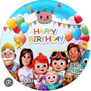 NEW Cocomelon Birthday Party Decoration Dinnerware Set 50+ Pieces NIB